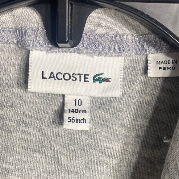 Lacoste Kids Gray Hoodie - Picture 2 of 3